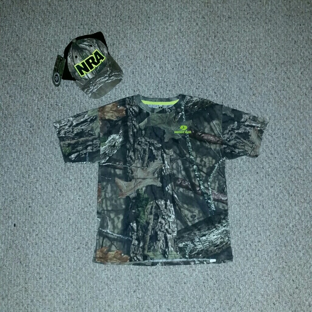 Camo shirt and hat